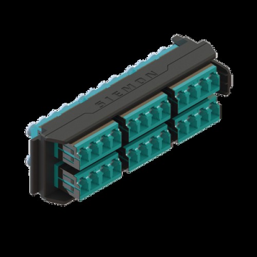 Placa Acopladora LightVerse, 12 Conectores Dúplex LC/UPC, Acepta hasta 24 Fibras Multimodo OM3 y OM4 (No Shuttered)