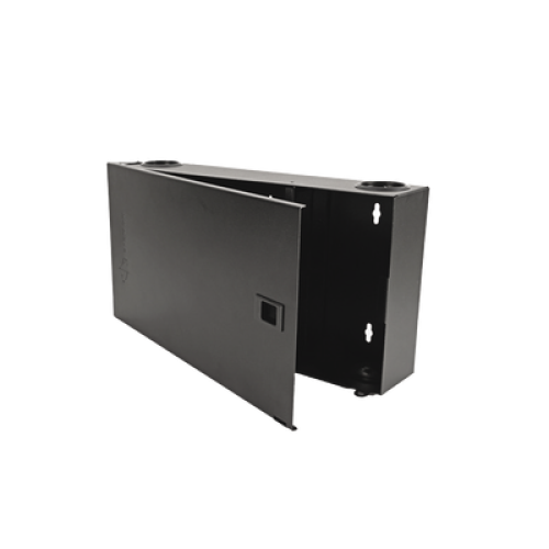 (Lvw-F4-01) Fiber, Enclosure, Lightverse, Wall Mount, Fixed Access, 4 Openings, Black
