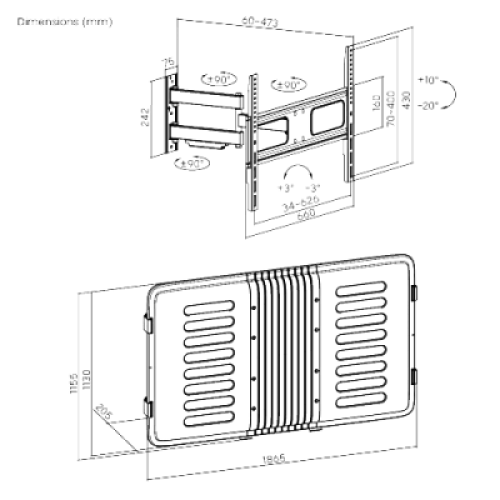 ENCLOSURE PARA PANTALLA HASTA 75