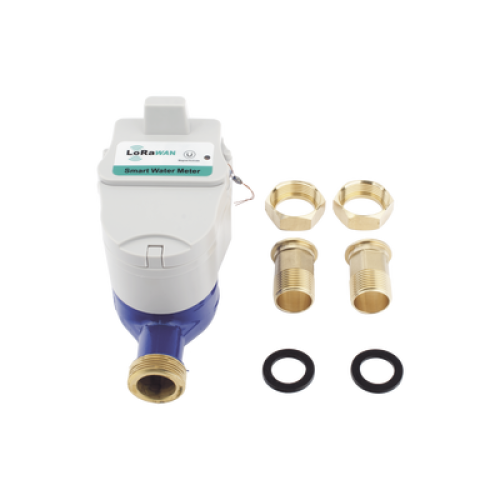 FLUJOMETRO DE AGUA  LORAWAN® PARA TUBERIA DE 1 PULGADA CON VALVULA DE CORTE DE FUJO