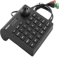 Mini Teclado controlador PTZ con pantalla LCD y joystick altamente resistente Mini Teclado controlador PTZ con pantalla LCD y joystick altamente resistente