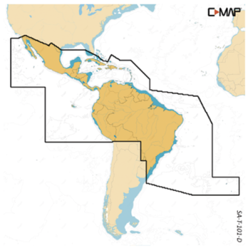 Carta de navegación de América del sur de uso exclusivo para pantallas NSX Carta de navegación de América del sur de uso exclusivo para pantallas NSX
