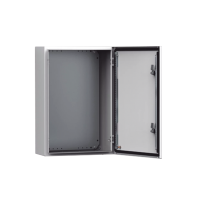 Gabinete de Uso Exterior MAS 600 x 600 x 400 mm NEMA 4/12/13; IP66; IK10 de Acero Dulce 1.5 mm con Platina de Montaje Incluida Color Gris Claro Gabinete de Uso Exterior MAS 600 x 600 x 400 mm NEMA 4/12/13; IP66; IK10 de Acero Dulce 1.5 mm con Platina de Montaje Incluida Color Gris Claro