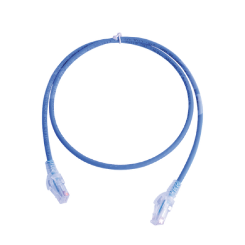 Patch Cord MC5 Modular Cat5e UTP, CM/LS0H, 0.91 Metros (3 Pies), Color Azul, Versión Bulk (Sin Empaque Individual)