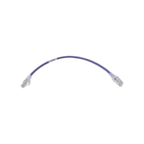 Patch Cord MC6 Modular Cat6 UTP, CM/LS0H, 0.3 Metros (1 Pie), Color Violeta