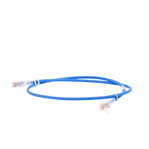 Patch Cord MC6 Modular Cat6 UTP, CM/LS0H, 0.91 Metros (3 Pies), Color Azul, Versión Bulk (Sin Empaque Individual)
