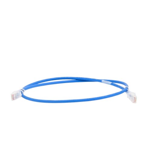 Patch Cord MC6 Modular Cat6 UTP, CM/LS0H, 0.91 Metros (3 Pies), Color Azul, Versión Bulk (Sin Empaque Individual)