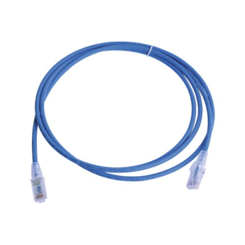 Patch Cord MC6 Modular Cat6 UTP, CM/LS0H, 2.13 Metros (7 Pies), Color Azul, Versión Bulk (Sin Empaque Individual)