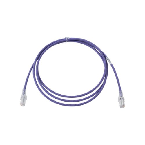 Patch Cord MC6 Modular Cat6 UTP, CM/LS0H, 2.13 Metros (7 Pies), Color Violeta, Versión Bulk (Sin Empaque Individual)