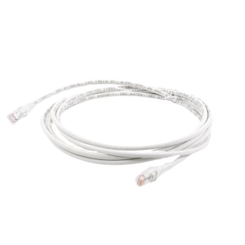 Patch Cord MC6 Modular Cat6 UTP, CM/LS0H, 3.05 Metros (10 Pies), Color Blanco, Versión Bulk (Sin Empaque Individual)