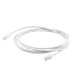 Patch Cord MC6 Modular Cat6 UTP, CM/LS0H, 3.05 Metros (10 Pies), Color Blanco, Versión Bulk (Sin Empaque Individual)