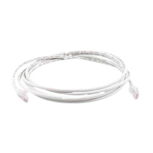 Patch Cord MC6 Modular Cat6 UTP, CM/LS0H, 3.05 Metros (10 Pies), Color Blanco, Versión Bulk (Sin Empaque Individual)