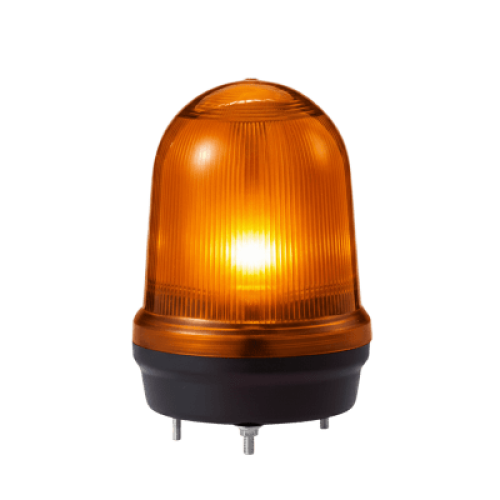 LED con patrones fijo/intermitente, estroboscópico y simulación rotatorio, Color Ámbar de 110-240 VCA
