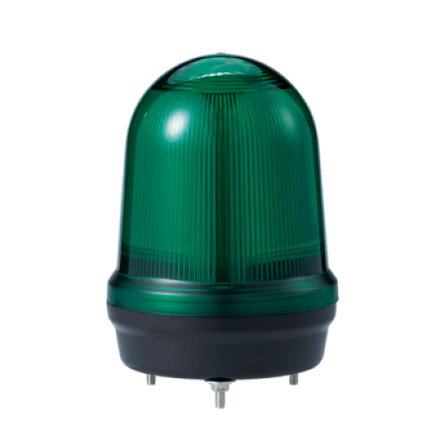 LED con patrones fijo/intermitente, estroboscópico y simulación rotatorio, Color Verde de 110-240 VCA