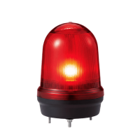 LED con patrones fijo/intermitente, estroboscópico y simulación rotatorio, Color Rojo de 110-220 VCA