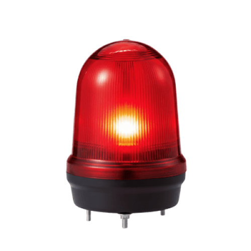 LED con patrones fijo/intermitente, estroboscópico y simulación rotatorio, Color Rojo de 110-220 VCA