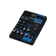 Mezcladora de Audio | 6 Canales | 2 entradas de micro/6 de línea (2 mono + 2 estéreo) | Efectos Integrados | Alimentación Phantom 