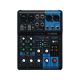 Mezcladora de Audio | 6 Canales | 2 entradas de micro/6 de línea (2 mono + 2 estéreo) | Efectos Integrados | Alimentación Phantom 