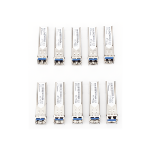 Paquete de 10 Piezas del Transceptor Industrial mini-Gbic SFP 1G LC TX:1310nm Para Fibra Mono Modo 20 Km
