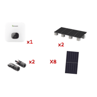 Kit Solar Interconexion  / 5kW  220Vca / Inversor GROWATT / Montaje Incluido  