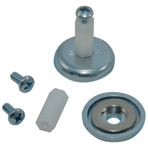 Accesorio, Kit de Montaje Magnético, Fuerza Máxima 26 lb, Diámetro Copa 23.8 mm, Incluye Hardware, Sin Necesidad de Taladrar, Compatible con Enclosures Metálicos
