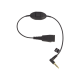 Jabra Cord QD a conector de 3.5 mm con Push-to-Talk para teléfonos celulares smartphones (8800-00-103) 