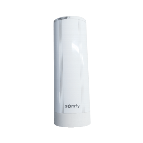 Motor para Cortinas Movelite WireFree RTS / Batería Recargable 2000 mAh / Capacidad 35 kg / Control RTS 433.42 MHz / IP30 / Hasta 10 m de Riel / Touch Motion / Compatible con App Inteo Somfy