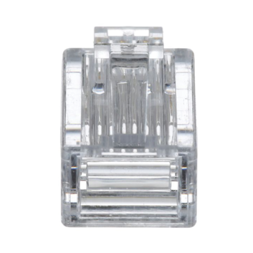 Plug RJ45 Cat5e, Para Cable UTP de Calibres 24-26 AWG, Chapado en Oro de 50 Micras, Paquete de 100 Piezas