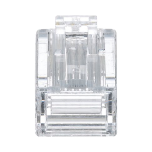 Plug RJ45 Cat5e, Para Cable UTP de Calibres 24-26 AWG, Chapado en Oro de 50 Micras, Paquete de 50 Piezas