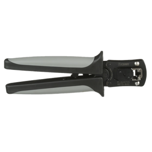 Pinzas Ponchadoras Para Plugs Modulares RJ45, Cat5e, Cat6 y Cat6A, Color Negro