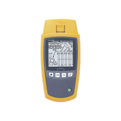 Verificador de Red MicroScanner PoE, para Comprobación de Redes de Voz, Datos, Video y PoE 802.3af, at, bt y UPOE, con Pantalla LCD Retroiluminada