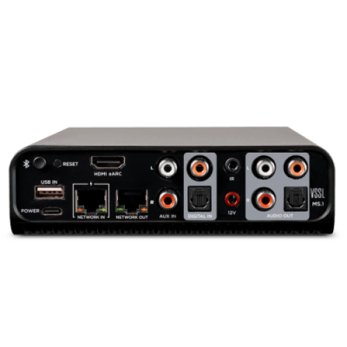 Streamer Audio M Series | Native Streaming™ | AirPlay 2 | Google Cast | Spotify Connect | TIDAL Connect | Bluetooth LE Audio | HDMI eARC | PoE | 12V Trigger | Variable Audio Output