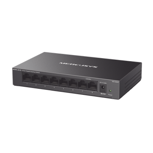 Switch NO Administrable / Para escritorio / Carcasa de Metal / 8 puertos 10/100/1000 Mbps / Diseño Compacto / Plug and Play Switch NO Administrable / Para escritorio / Carcasa de Metal / 8 puertos 10/100/1000 Mbps / Diseño Compacto / Plug and Play