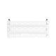 Accesorio Para Montaje de Equipos o Dispositivos en Gabinetes Multipropósito, de Instalación a Presión, de Acero, Color Blanco
