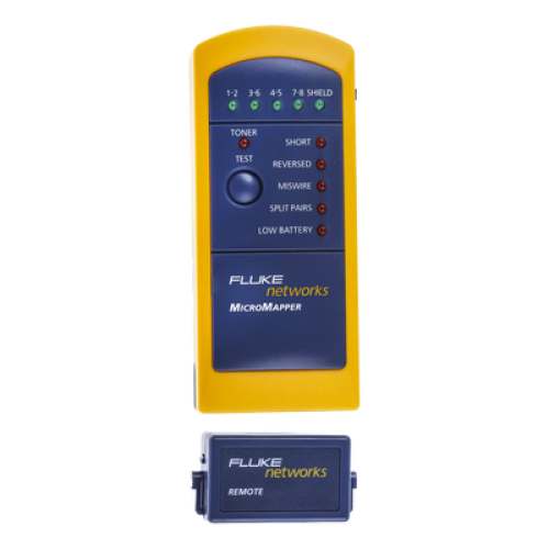 Probador de Mapa de Cableado MicroMapper, para Verificar Rápida y Fácilmente la Integridad del Cableado de Par Trenzado de Ethernet Probador de Mapa de Cableado MicroMapper, para Verificar Rápida y Fácilmente la Integridad del Cableado de Par Trenzado de Ethernet