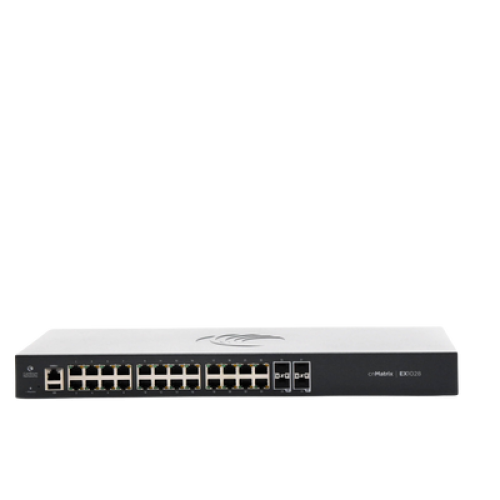Switch cnMatrix EX1028  de 24 puertos Gigabit Ethernet y 4 SFP, Capa 2,  gestión en la nube