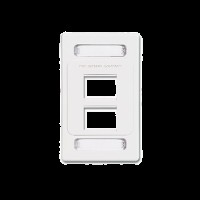 Placa de Pared Modular MAX, de 4 Salidas, Color Blanco