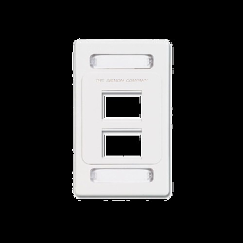 Placa de Pared Modular MAX, de 4 Salidas, Color Blanco