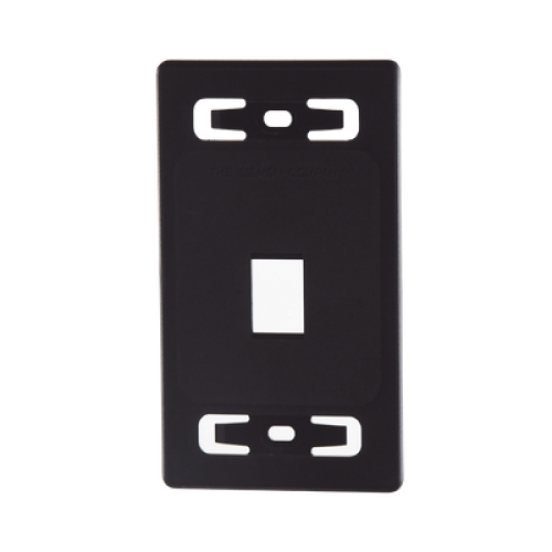 Placa de Pared Modular MAX, de 1 Salida, Color Negro Placa de Pared Modular MAX, de 1 Salida, Color Negro
