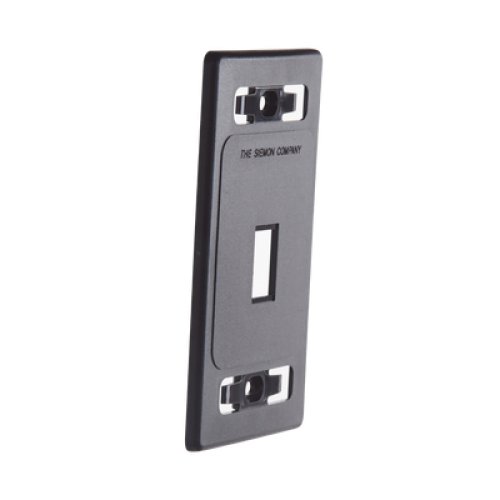 Placa de Pared Modular MAX, de 1 Salida, Color Negro Placa de Pared Modular MAX, de 1 Salida, Color Negro