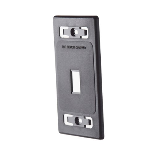Placa de Pared Modular MAX, de 1 Salida, Color Negro Placa de Pared Modular MAX, de 1 Salida, Color Negro