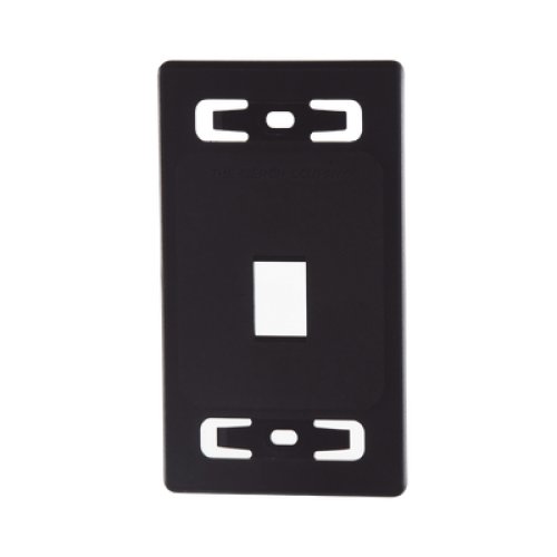 Placa de Pared Modular MAX, de 1 Salida, Color Negro Placa de Pared Modular MAX, de 1 Salida, Color Negro