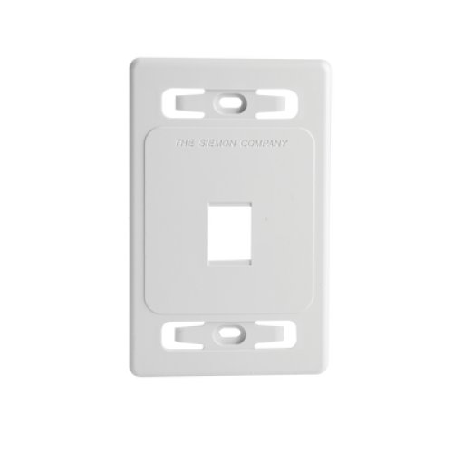 Placa de Pared Modular MAX, de 1 Salida, Color Blanco