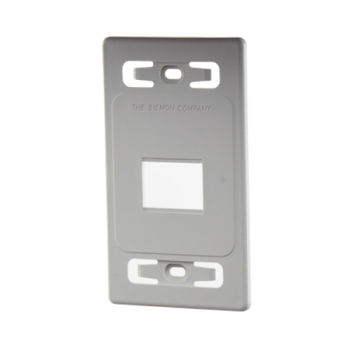 Placa de Pared Modular MAX, de 2 Salidas, Color Blanco
