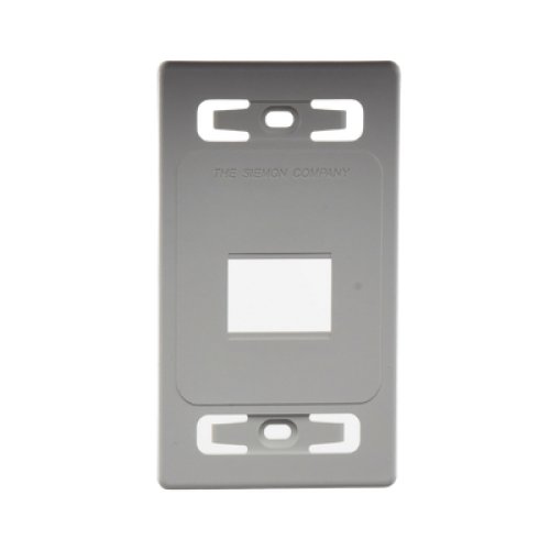 Placa de Pared Modular MAX, de 2 Salidas, Color Blanco