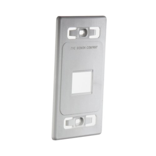 Placa de Pared Modular MAX, de 2 Salidas, Color Blanco