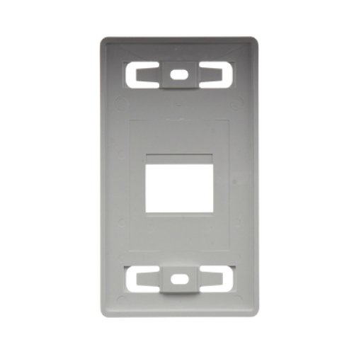 Placa de Pared Modular MAX, de 2 Salidas, Color Blanco