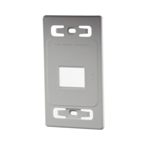 Placa de Pared Modular MAX, de 2 Salidas, Color Blanco