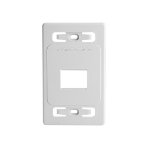 Placa de Pared Modular MAX, de 2 Salidas, Color Blanco, Versión Bulk (Sin Empaque Individual)