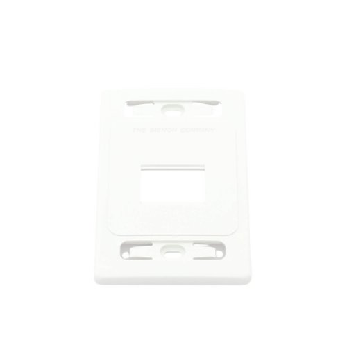 Placa de Pared Modular MAX, de 2 Salidas, Color Blanco, Versión Bulk (Sin Empaque Individual)